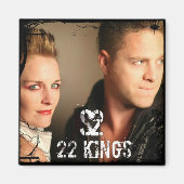 22キングス顔磁石 マグネット (正面)