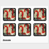 22シールの最後まで歩く スクエアシール (シート)