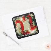 22シールの最後まで歩く スクエアシール (封筒)