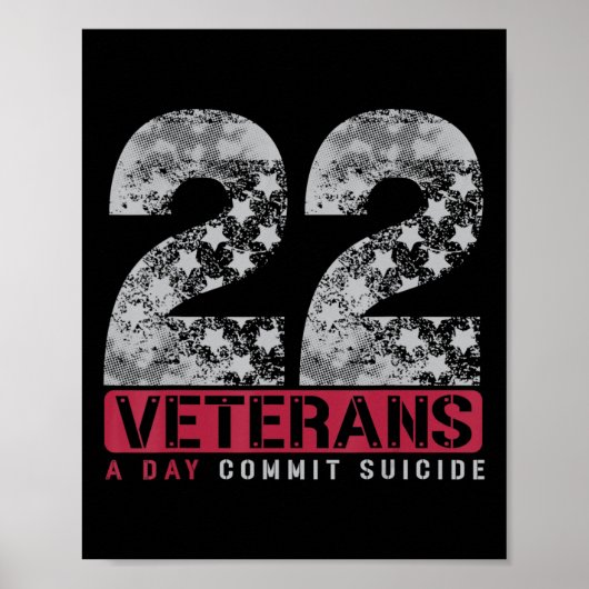 22スターズ退役軍人自殺認識度 ポスター (正面)