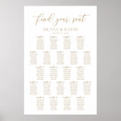 22テーブエレガントル席の座席表を見つける ポスター (正面)