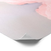 22テーブルエレガントピンクローズ結婚の座席表 ポスター (角)