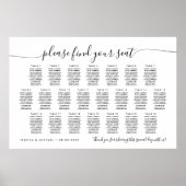 22テーブルモダン席の座席表を見つける ポスター (正面)