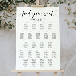 22テーブル席の座席表 ポスター