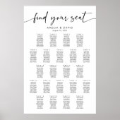 22テーブル席の座席表 ポスター (正面)