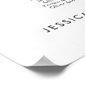 22テーブル私たちお気に入りのの人の座席図プラン ポスター (角)