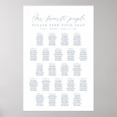 22テーブル私たちお気に入りのの人の座席表 ポスター (正面)