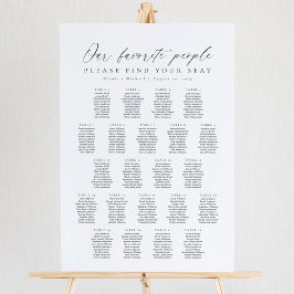 22テーブル私たちお気に入りのの人の座席表 ポスター