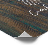 22テーブル素朴ウッドジプソフィラ写真シーティングフォーム ポスター (角)