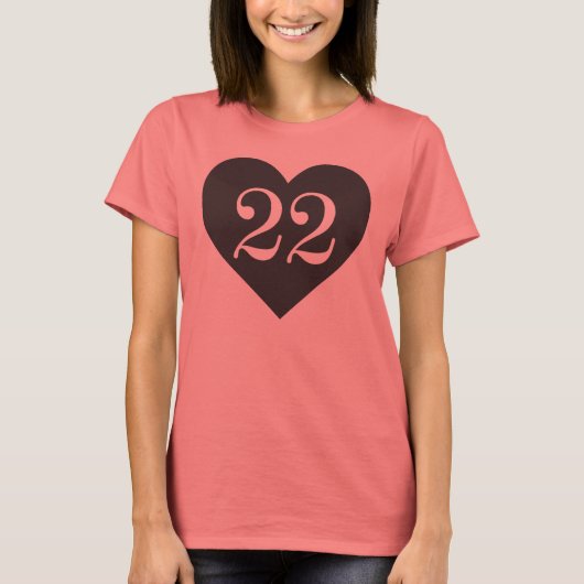 22ハート槽 Tシャツ (正面)