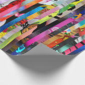 22人の生存者は-包装紙を縞で飾ります ラッピングペーパー (角)