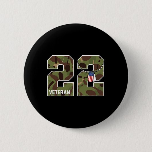 22件のPTSD 毎日の引用 アメリカ陸軍 うつ病予防 缶バッジ (正面)