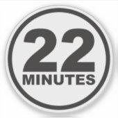 22分ステッカー シール (正面)