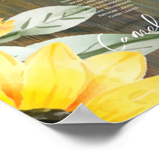 22台の木素朴のヒマワリ ポスター (角)