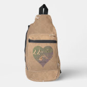 22周年結婚ハートバラ スリングバッグ (正面)