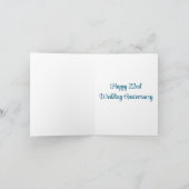 22周年結婚日22年目 カード (内部)
