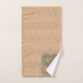 22周年結婚銅バラハートタオル バスタオルセット (ハンドタオル)