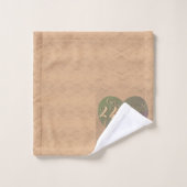 22周年結婚銅バラハートタオル バスタオルセット (ウォッシュタオル)