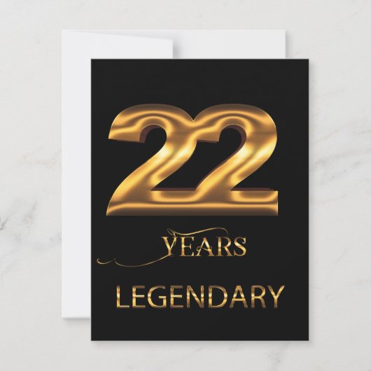 22周年記念の伝説のカード (正面)