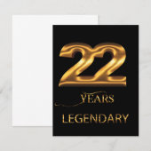22周年記念の伝説のカード (正面/裏面)