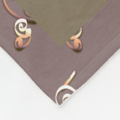 22周年記念結婚ハートバラ フリースブランケット (角)