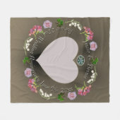 22周年記念結婚フローラ(スピネルフリース付き) フリースブランケット (正面(横))