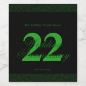 22周年記念結婚ワインラカスタムベル ワインラベル (シングルラベル)