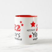 22周年， 22年結婚記念日 ツートーンマグカップ (中央)