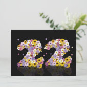 22回目の誕生日パーティー、花の手紙 招待状 (スタンド正面)