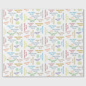 22威厳がある誕生日ギフト包装紙 ラッピングペーパー (フラット)