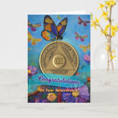 22年オウム記念日コイン蝶の花 カード (黄色い花)