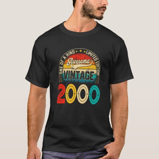 22年前のヴィンテージ2000年限定版22Nd Tシャツ (正面)