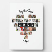 22年目の絆 ハート写真コラージュ カップル フォトプラーク (正面)