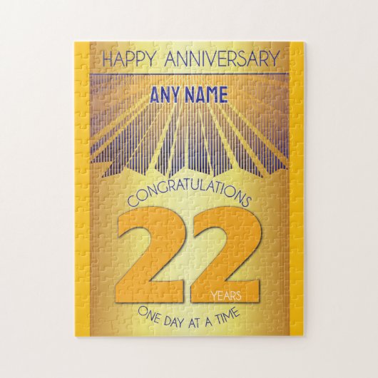 22年目のAA12ステップ周年記念のオリジナルグッズ ジグソーパズル (縦)
