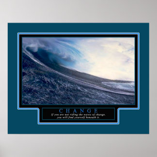22感動的 x 28のポスター「変更」 ポスター