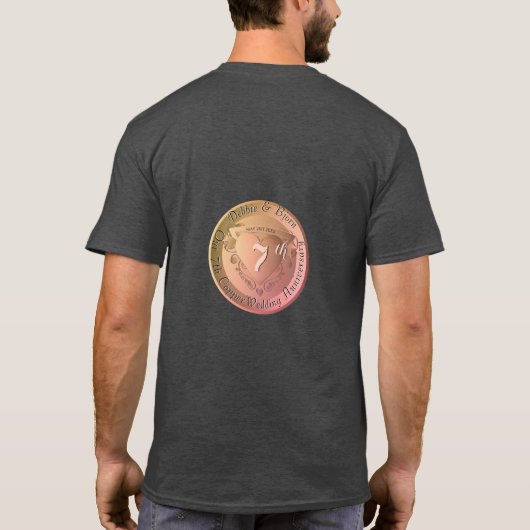 22日結婚銅 Tシャツ (裏面)