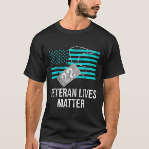 22日軍隊退役軍人Ptsd自殺認識度 Tシャツ