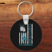 22日22あまりにも多くのPtsd認識度退役軍人 キーホルダー (正面)