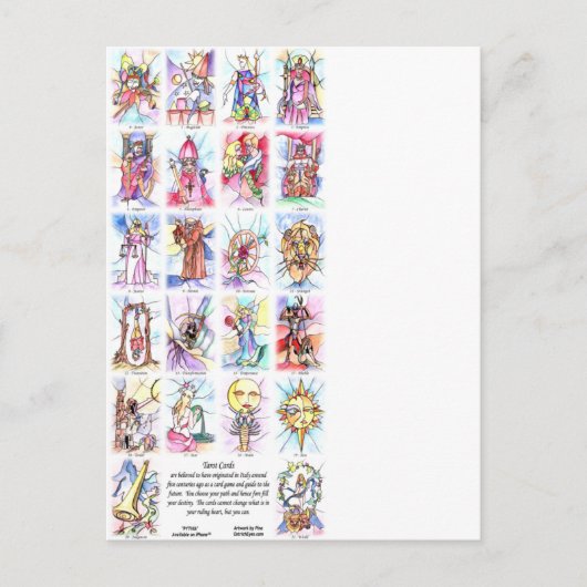 22枚のカード(4 x 6) ポストカード (正面)