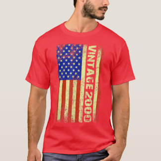 22歳のギフトヴィンテージ2000アメリカ国旗22日 Tシャツ