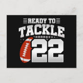 22歳のタックルフットボールパーティー 22歳の誕生日 ポストカード (正面)
