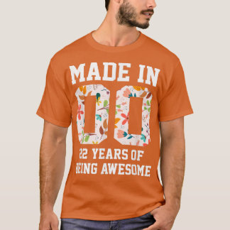 22歳の女の子ギフト22誕生日花坊 Tシャツ