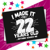 22歳の皮肉なミーム 面白い22歳の誕生日 ポストカード