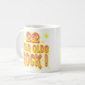 22歳の石! (ピンクの)マグ コーヒーマグカップ (正面左)
