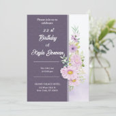 22歳の誕生日おめでとうカード 招待状 (スタンド正面)