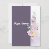 22歳の誕生日おめでとうカード 招待状 (裏面)