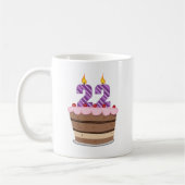 22歳オンお誕生日ケーキ コーヒーマグカップ (左)