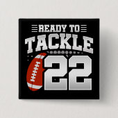 22歳タックルサッカーパーティー22誕生日 缶バッジ (正面)