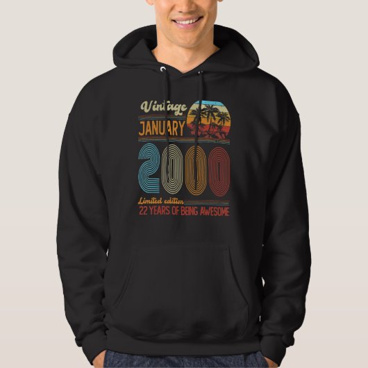 22歳ヴィンテージ2000年1月22日 パーカ (正面)