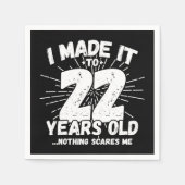 22歳皮肉ミームおもしろい22誕生日 スタンダードカクテルナプキン (正面)